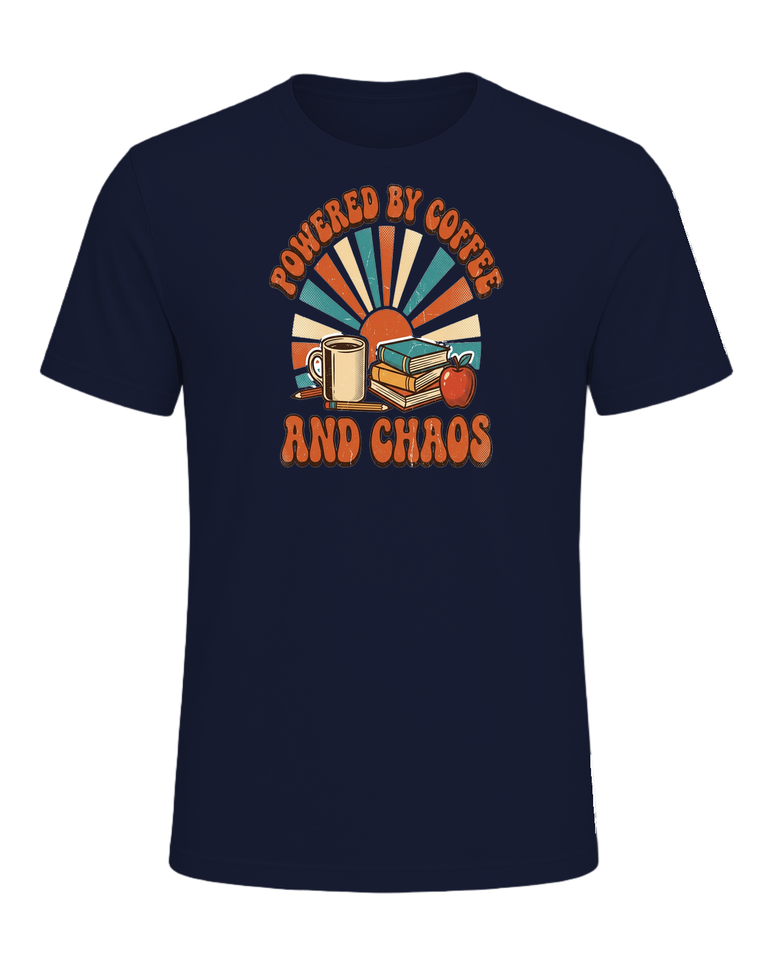 POWERED BY COFFEE AND CHAOS — Navy
