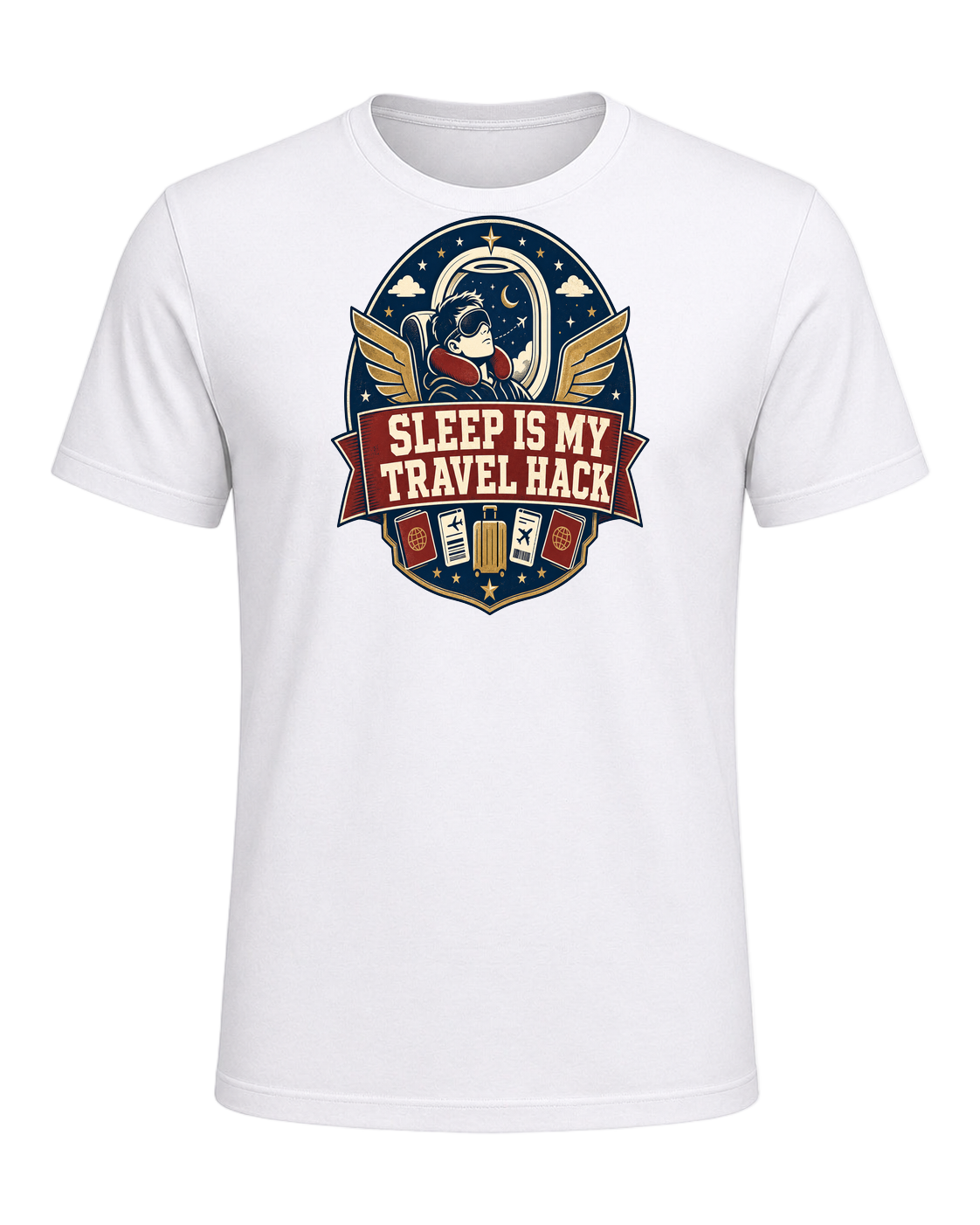 SLEEP IS MY TRAVEL HACK — White