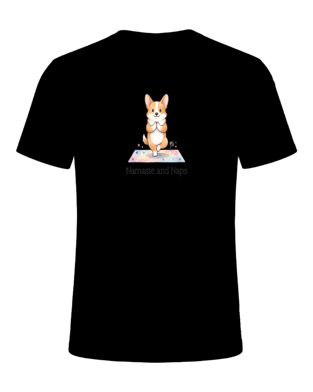 Corgi + Yoga — Black