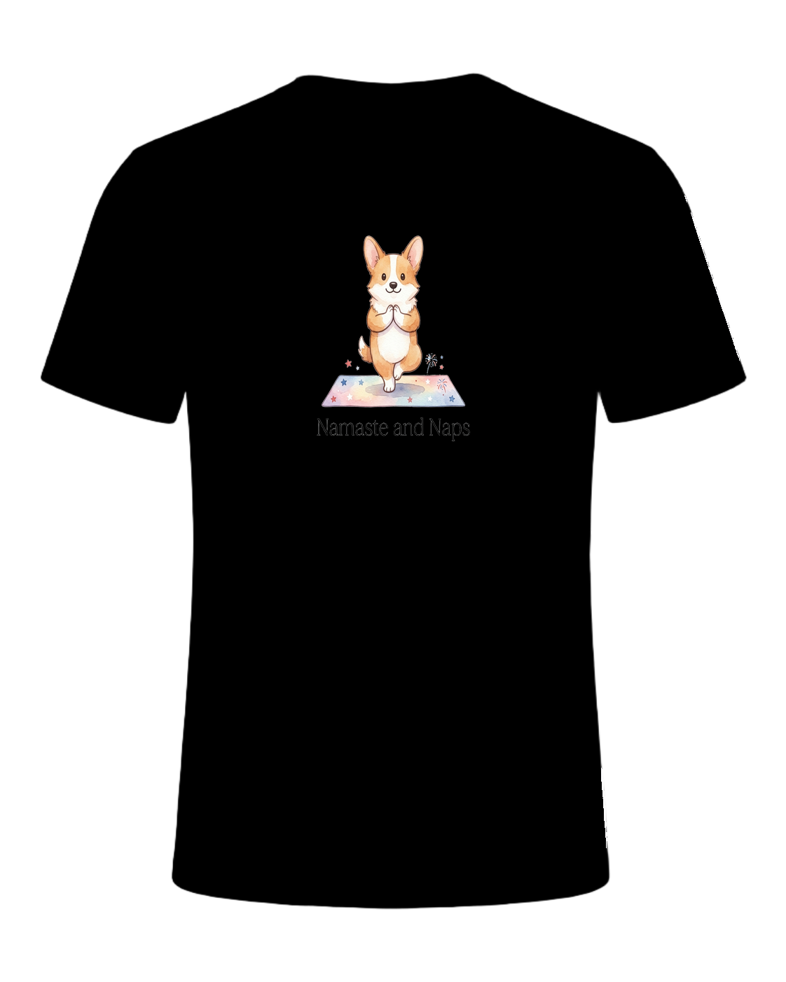 Corgi + Yoga — Black