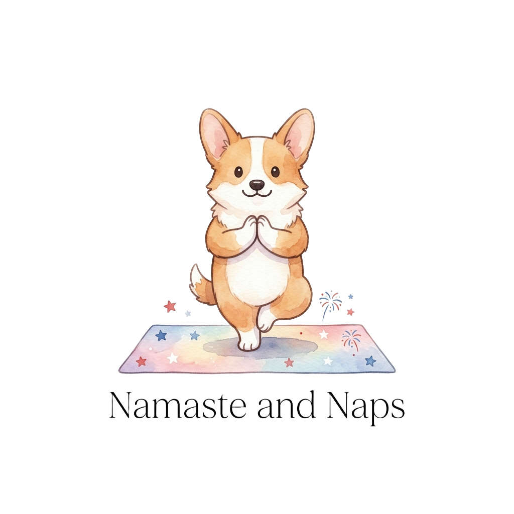 Corgi + Yoga