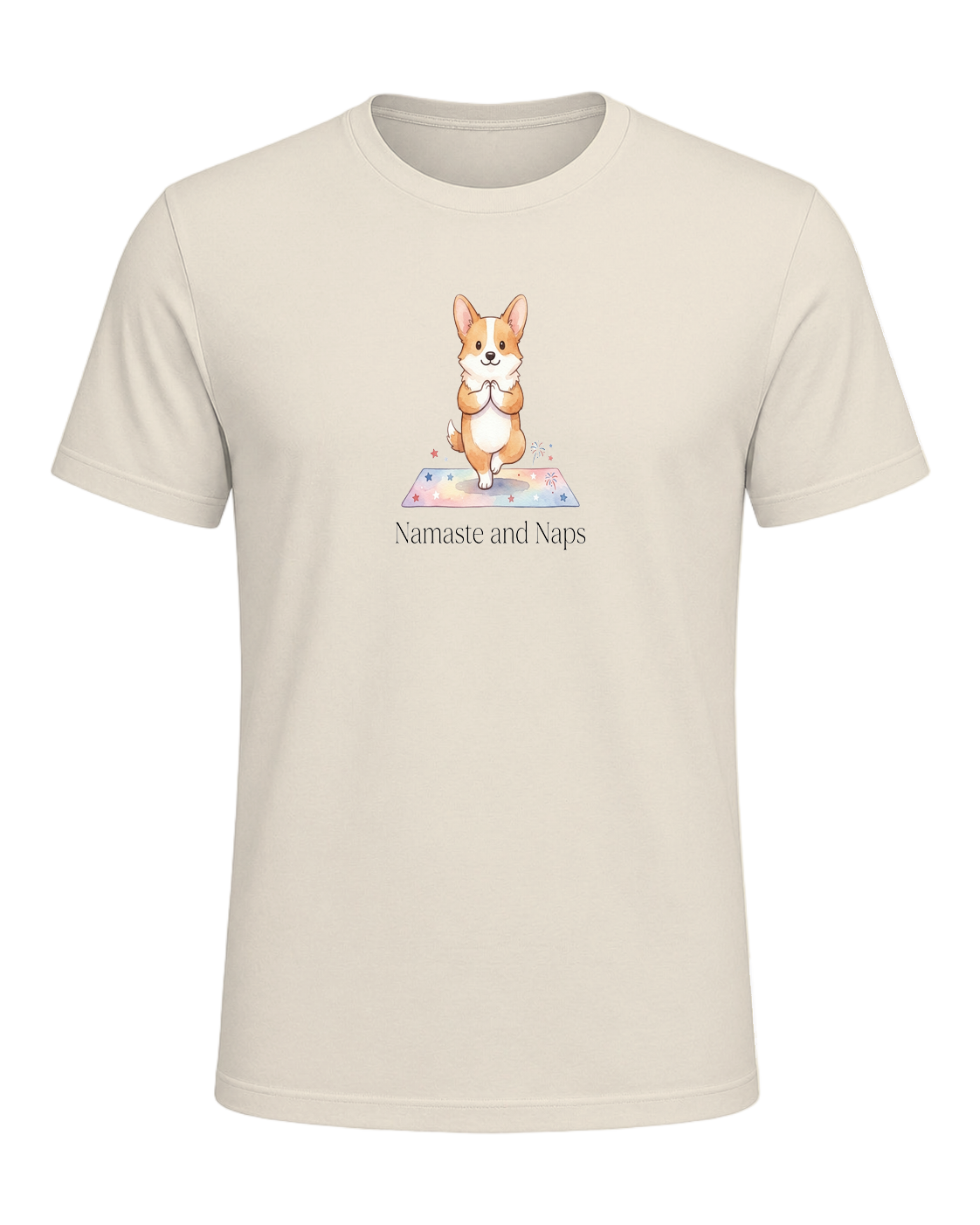 Corgi + Yoga — Heather Prism Natural