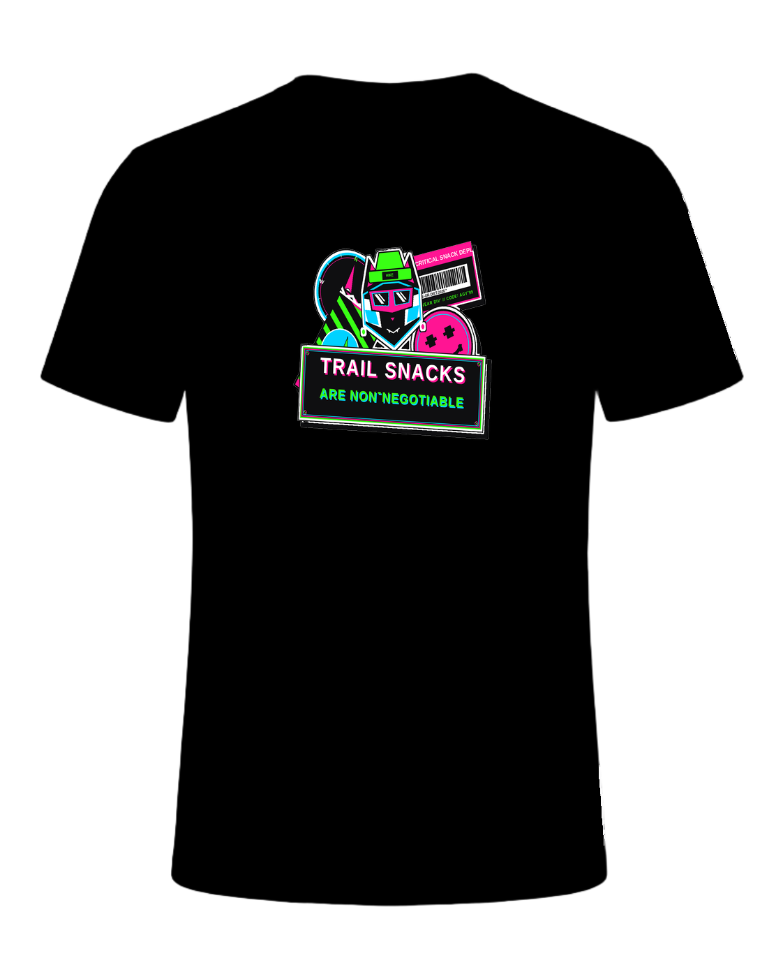 TRAIL SNACKS ARE NON-NEGOTIABLE — Black