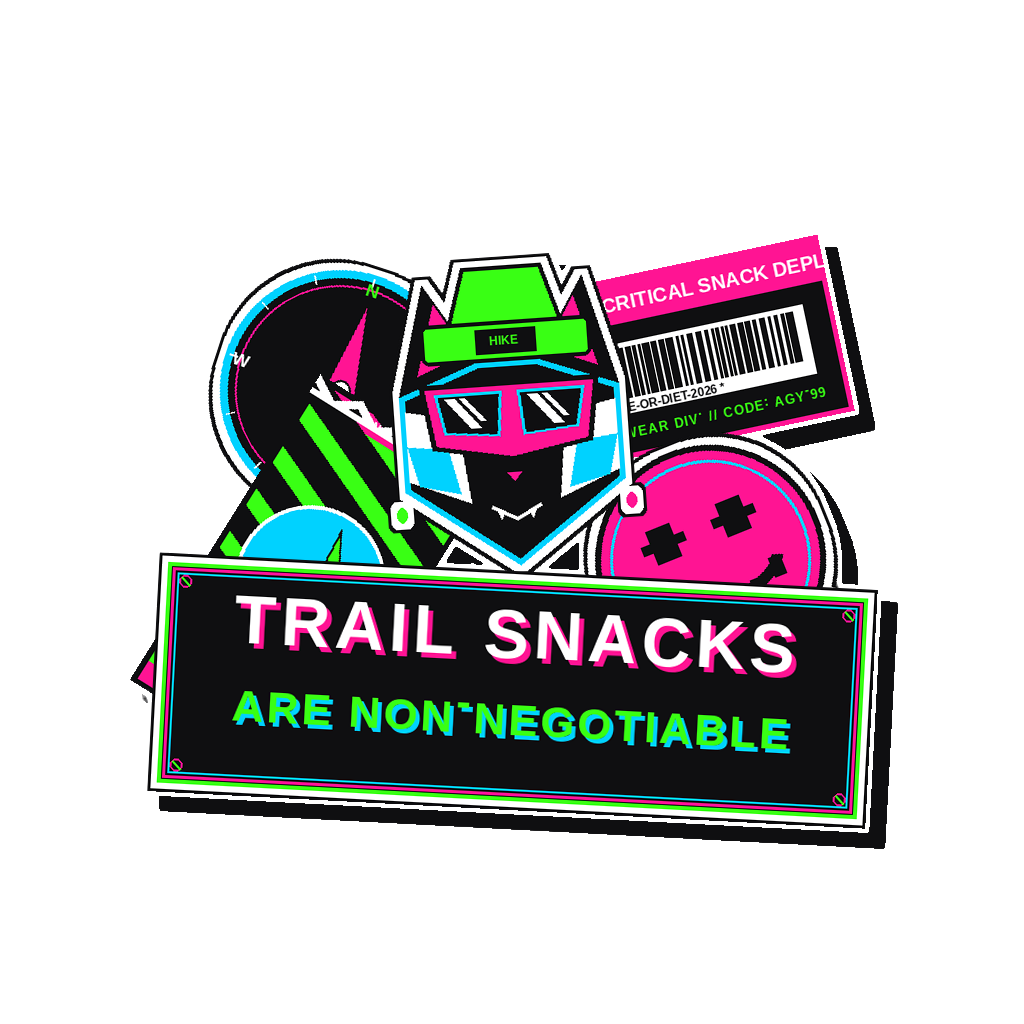 TRAIL SNACKS ARE NON-NEGOTIABLE