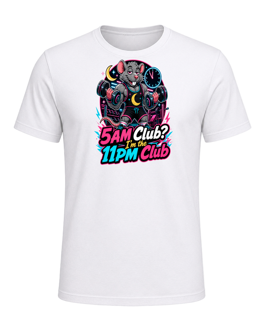 Gym Rat Night Owl — White