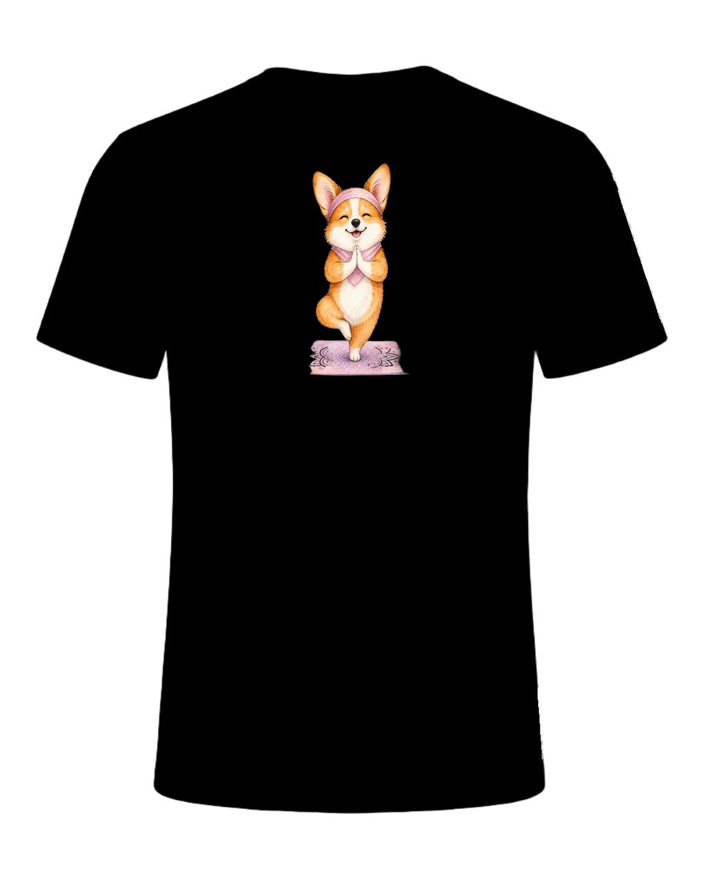 Corgi + Yoga — Black