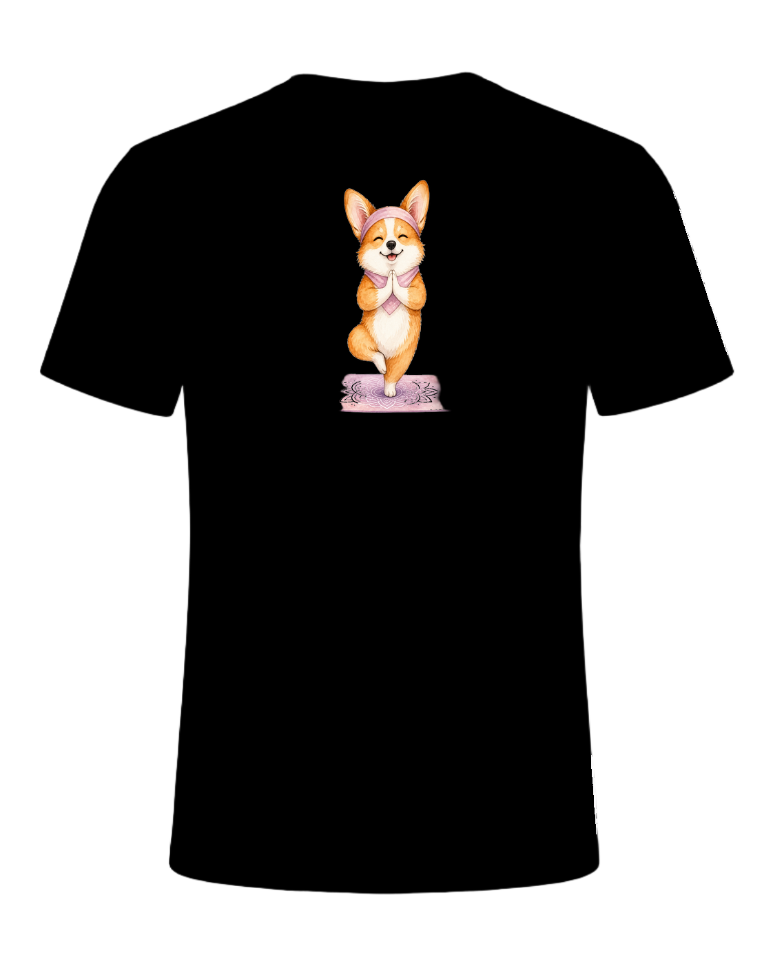Corgi + Yoga — Black