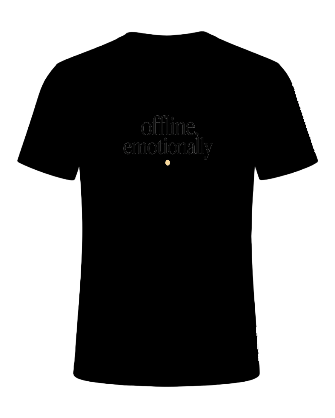 offline, emotionally — Black