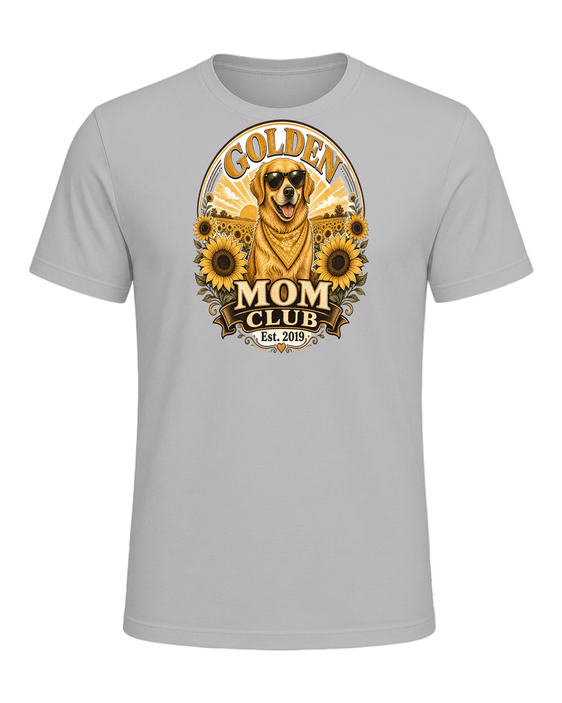 Golden Retriever Mom — Athletic Heather