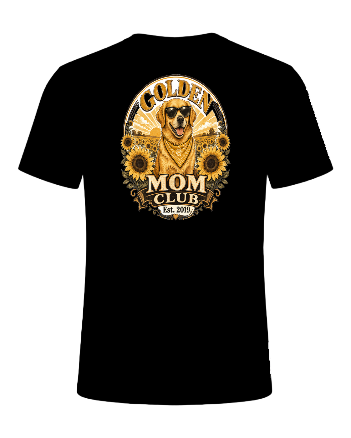 Golden Retriever Mom — Black