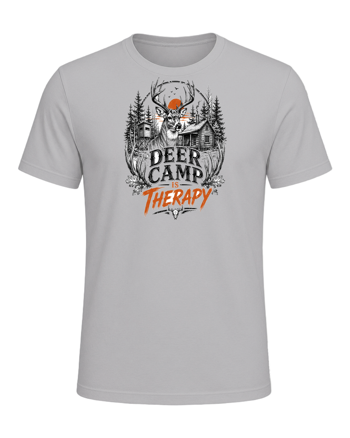 DEER CAMP IS THERAPY — Athletic Heather