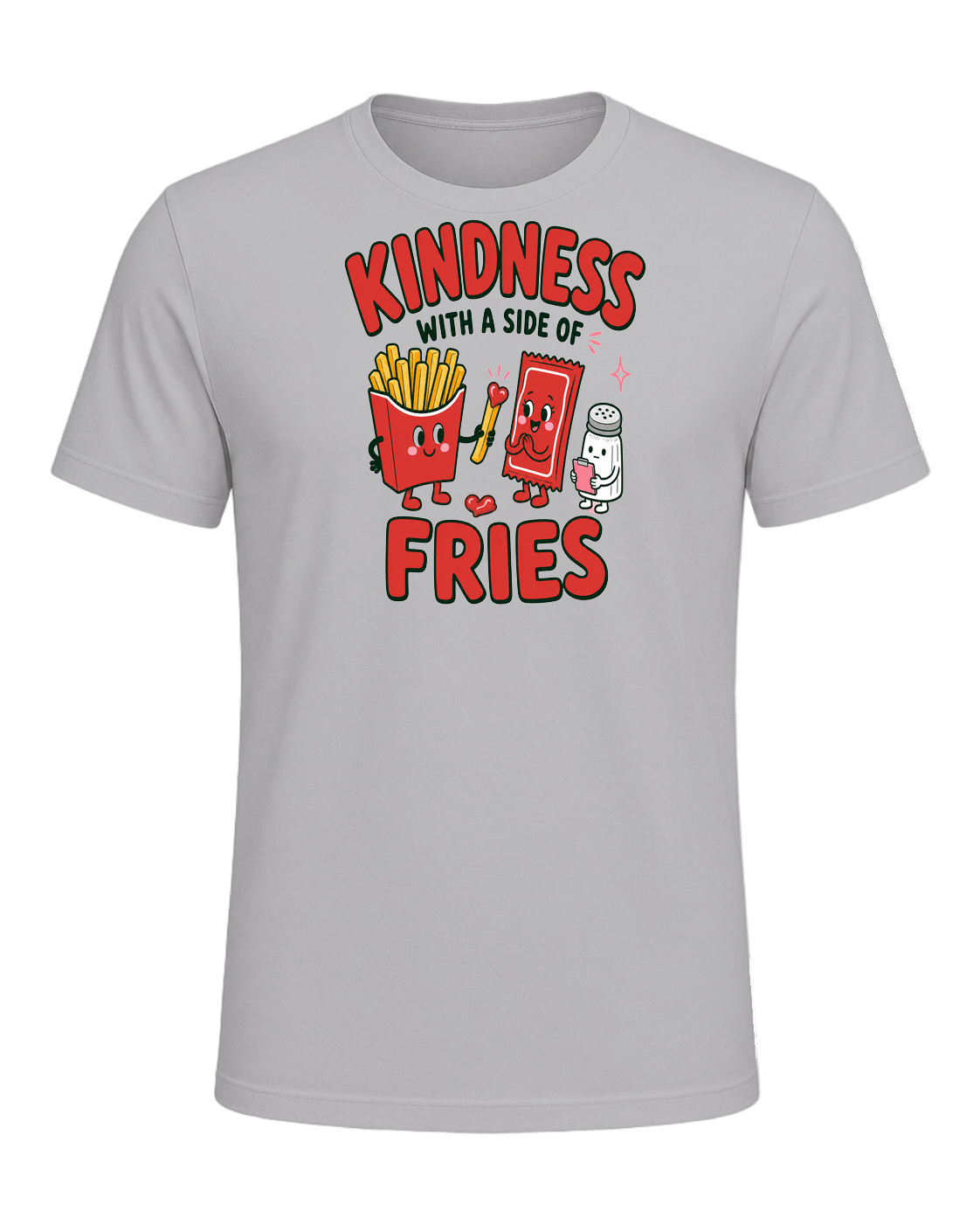 KINDNESS WITH A SIDE OF FRIES — Athletic Heather