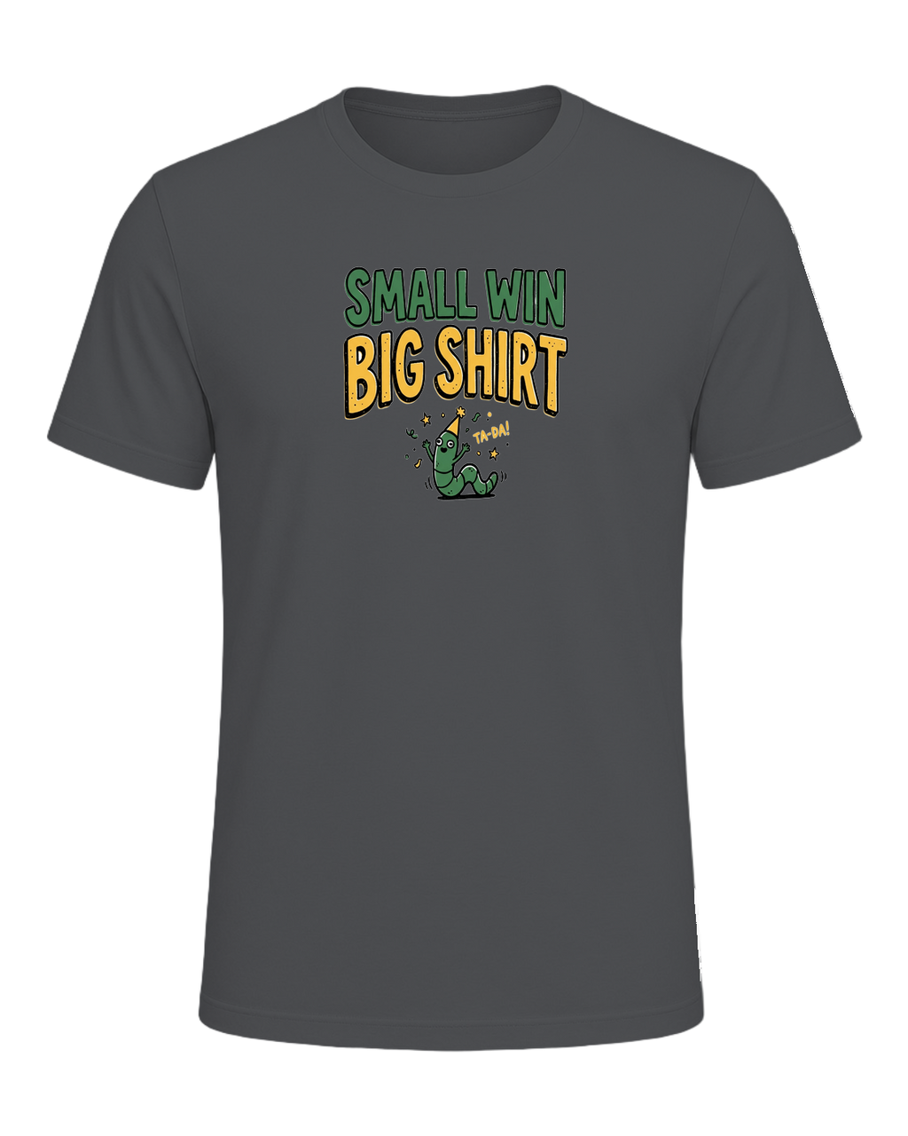 SMALL WIN BIG SHIRT — Asphalt