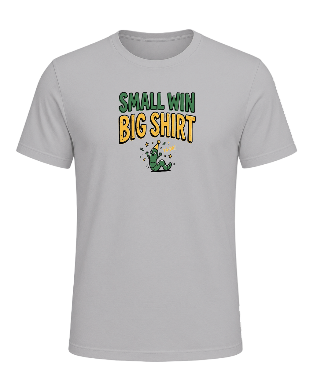SMALL WIN BIG SHIRT — Athletic Heather