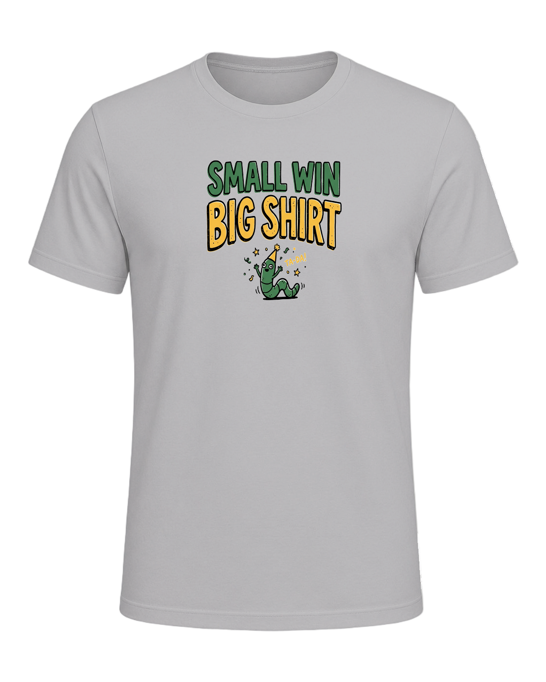SMALL WIN BIG SHIRT — Athletic Heather