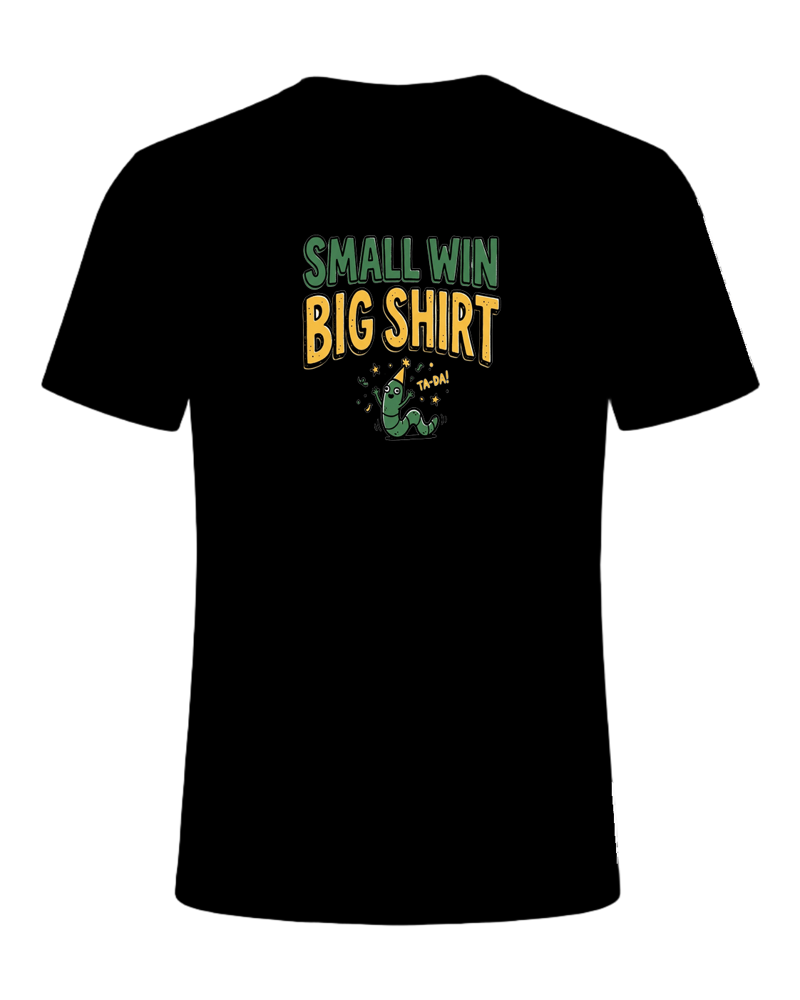 SMALL WIN BIG SHIRT — Black