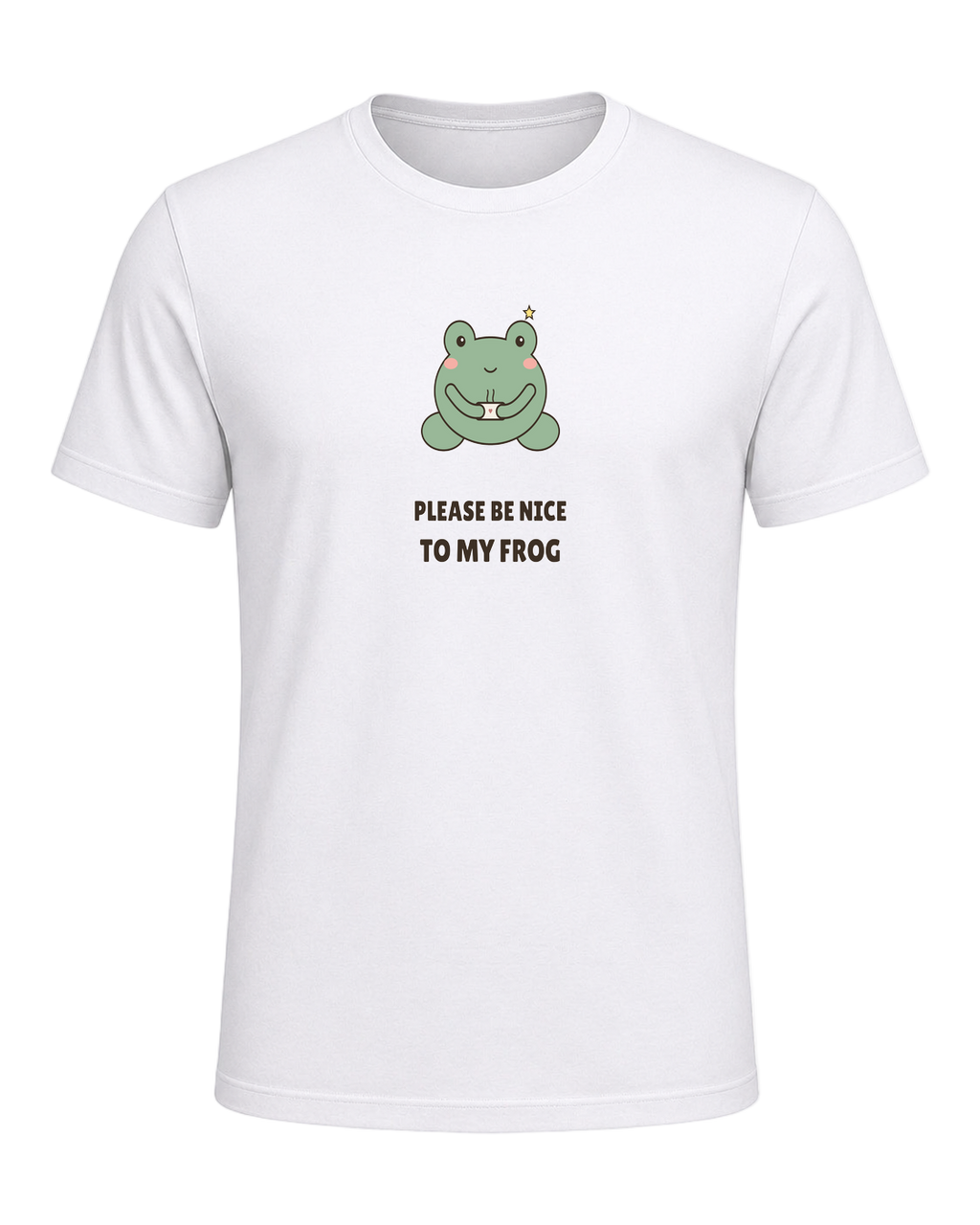 Please Be Nice To My Frog — White