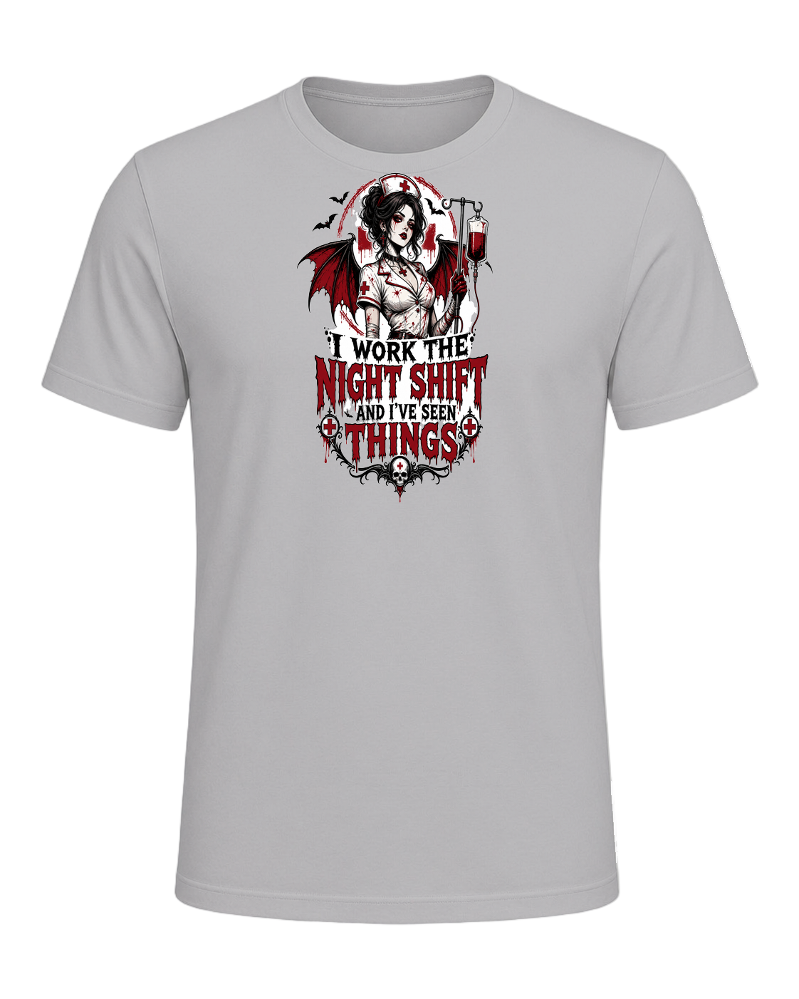 Nurse Night Shift Spooky — Athletic Heather