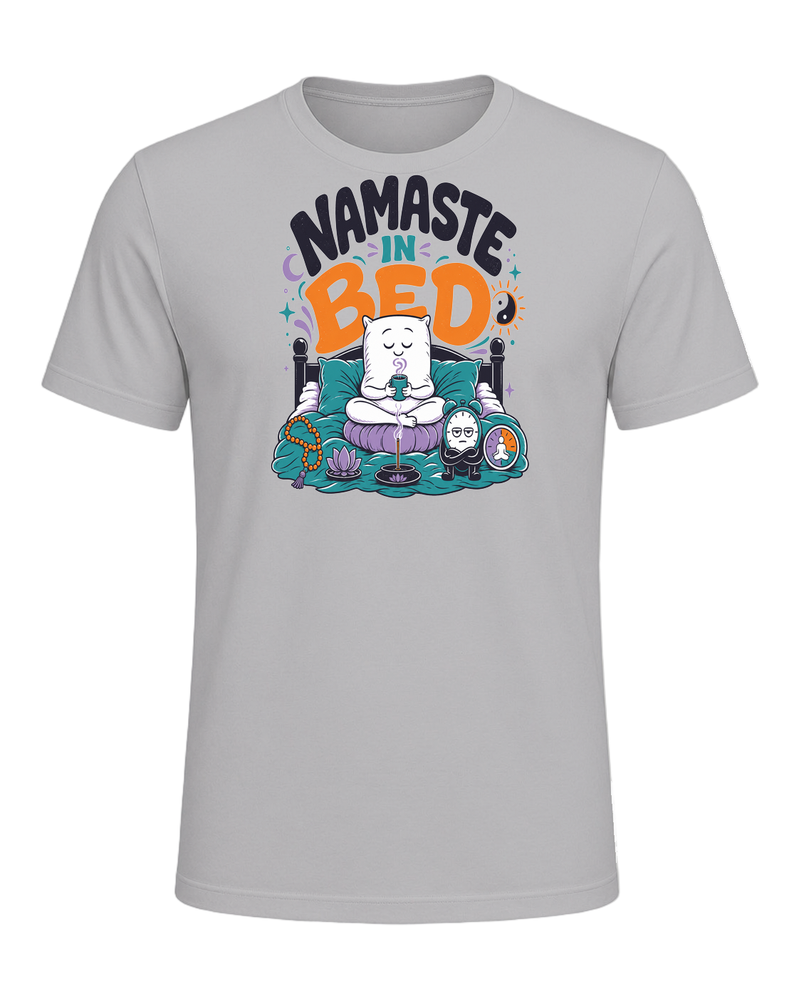 NAMASTE IN BED — Athletic Heather