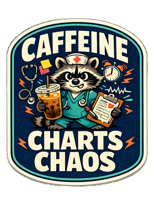 Caffeine Charts Chaos Tee