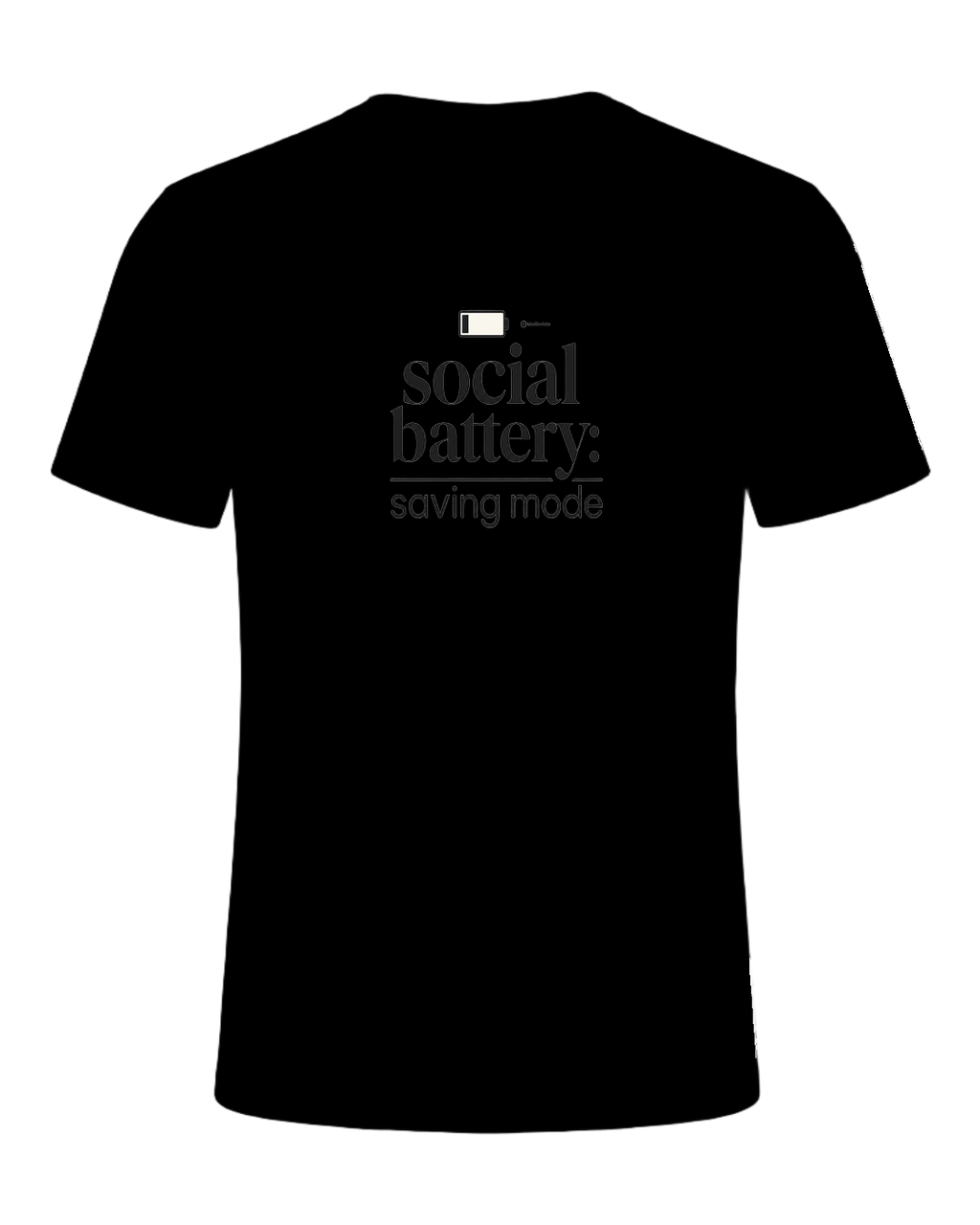 social battery: saving mode — Black