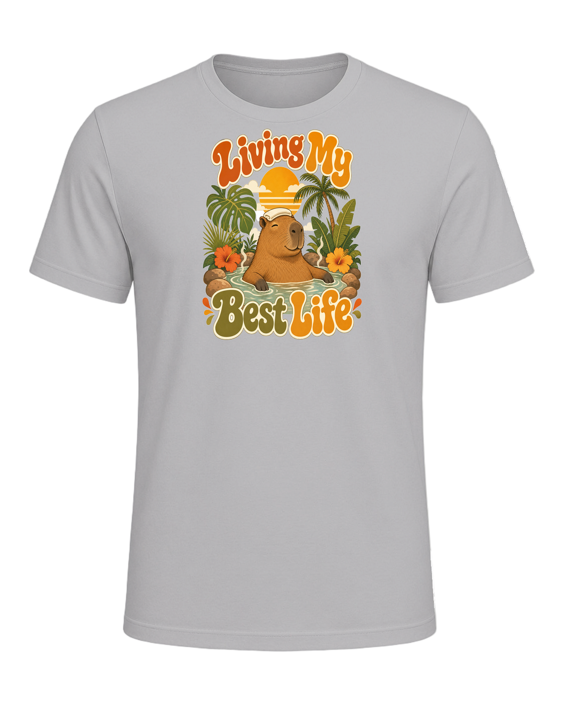 Capybara Chill Vibes — Athletic Heather
