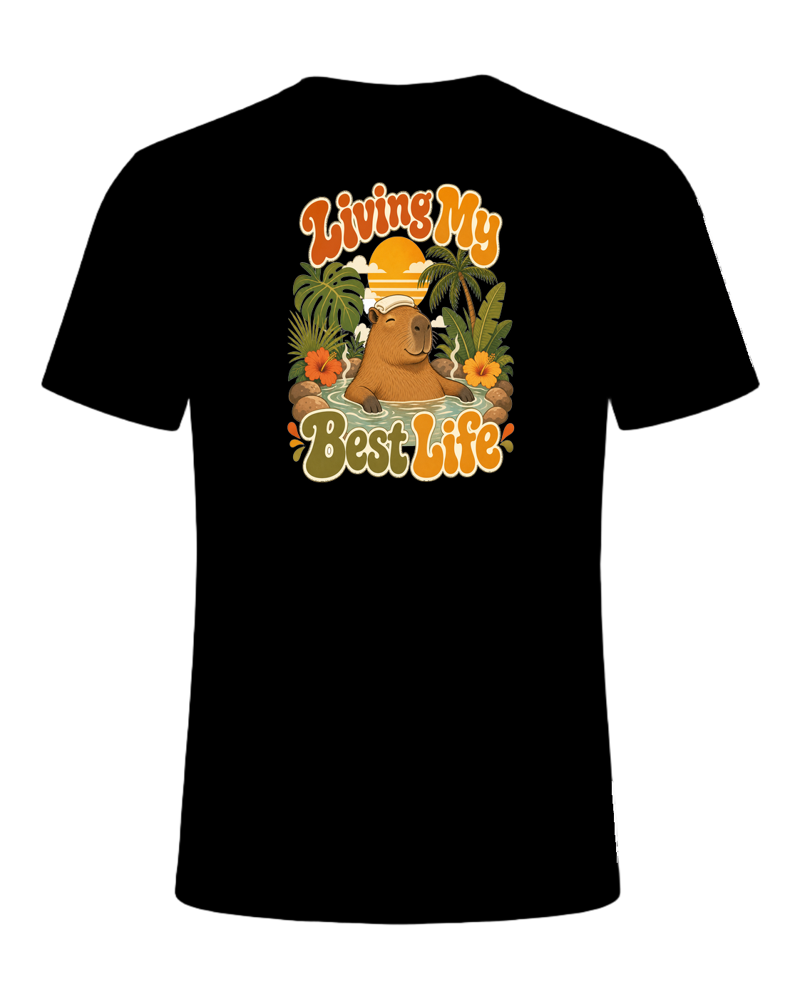 Capybara Chill Vibes — Black