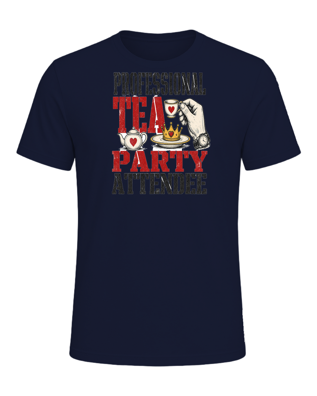 Professional tea party attendee — Navy
