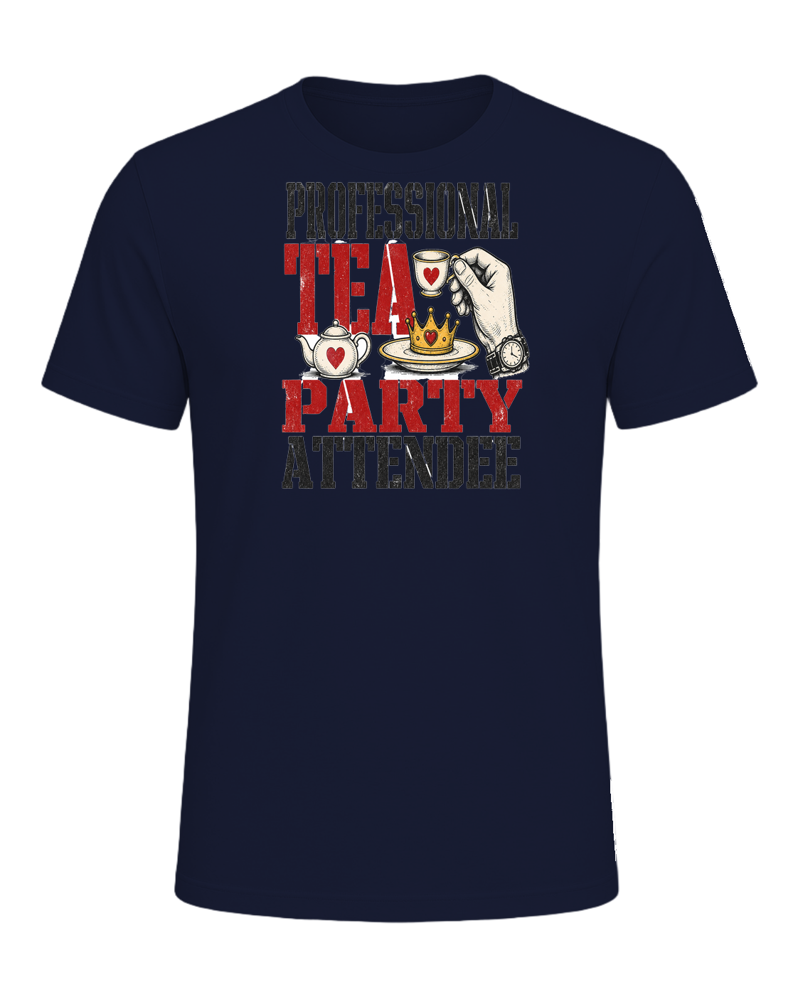 Professional tea party attendee — Navy