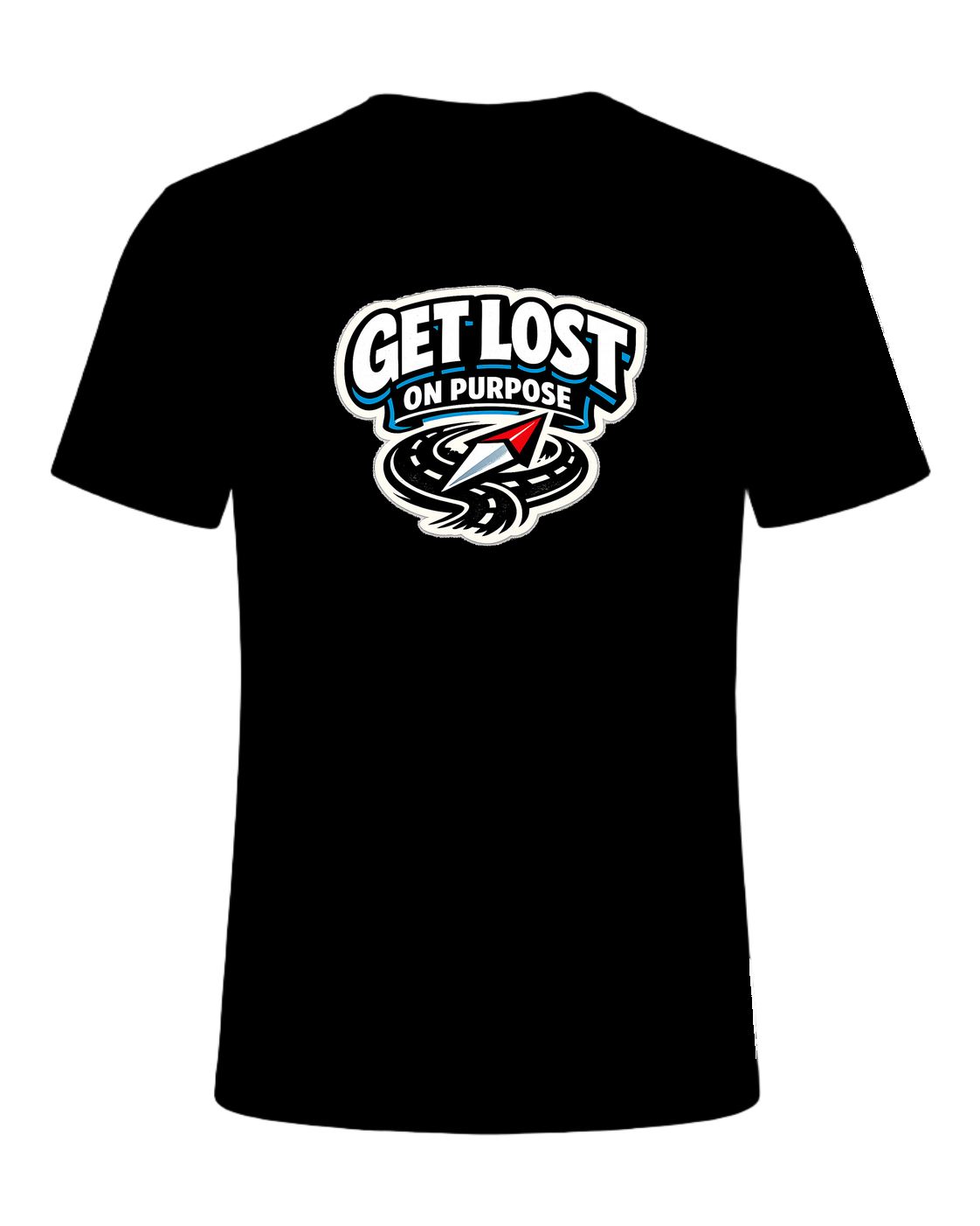 Get Lost On Purpose Tee — Black