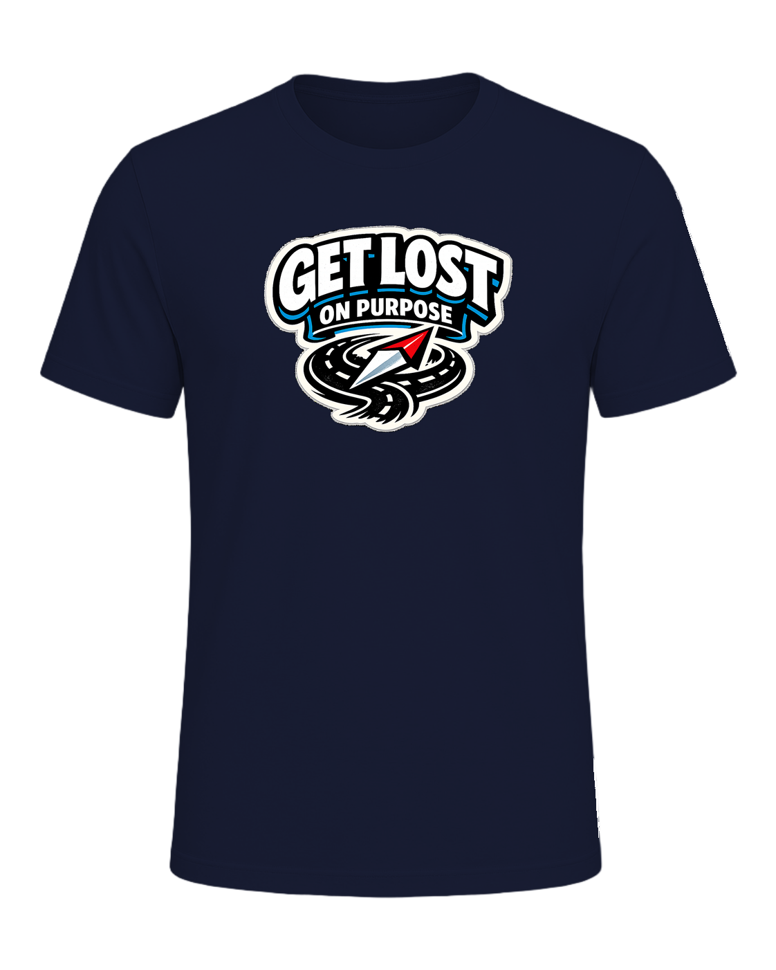 Get Lost On Purpose Tee — Navy