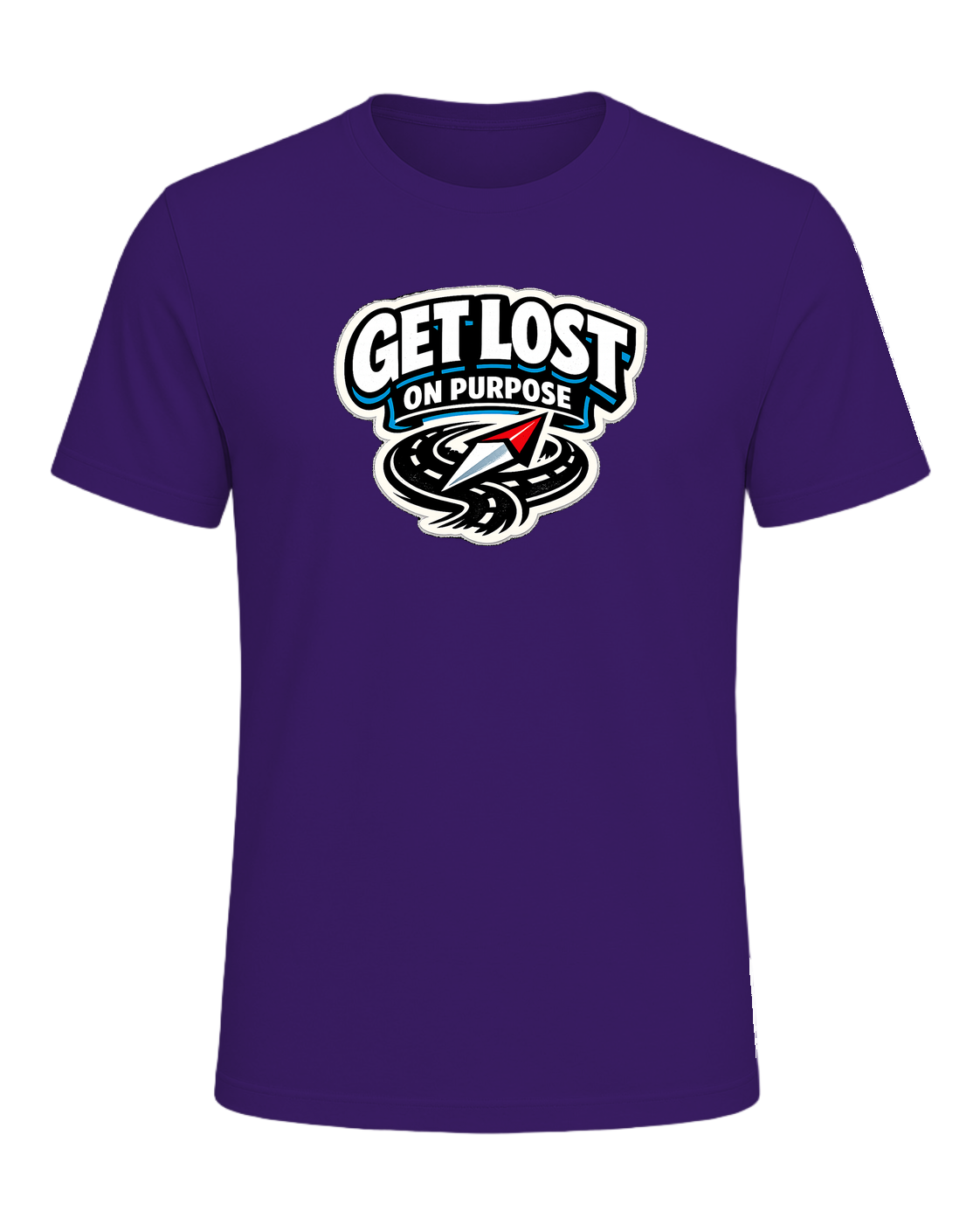 Get Lost On Purpose Tee — Team Purple