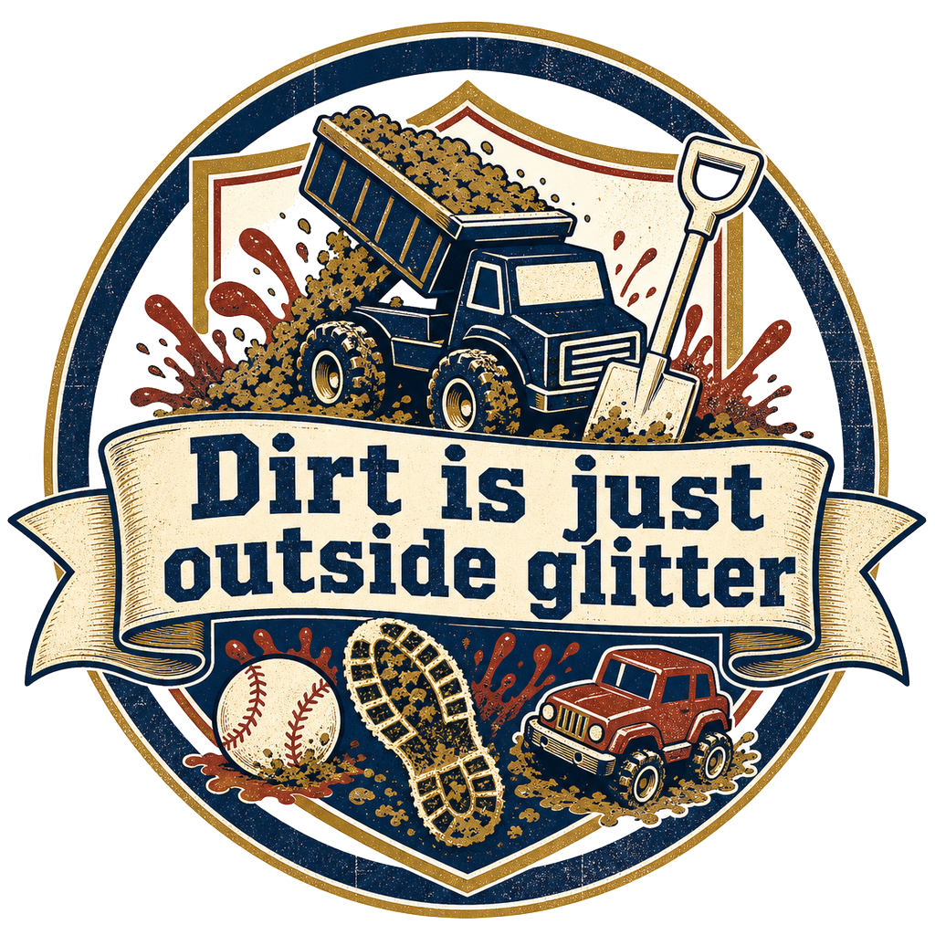Dirt is just outside glitter