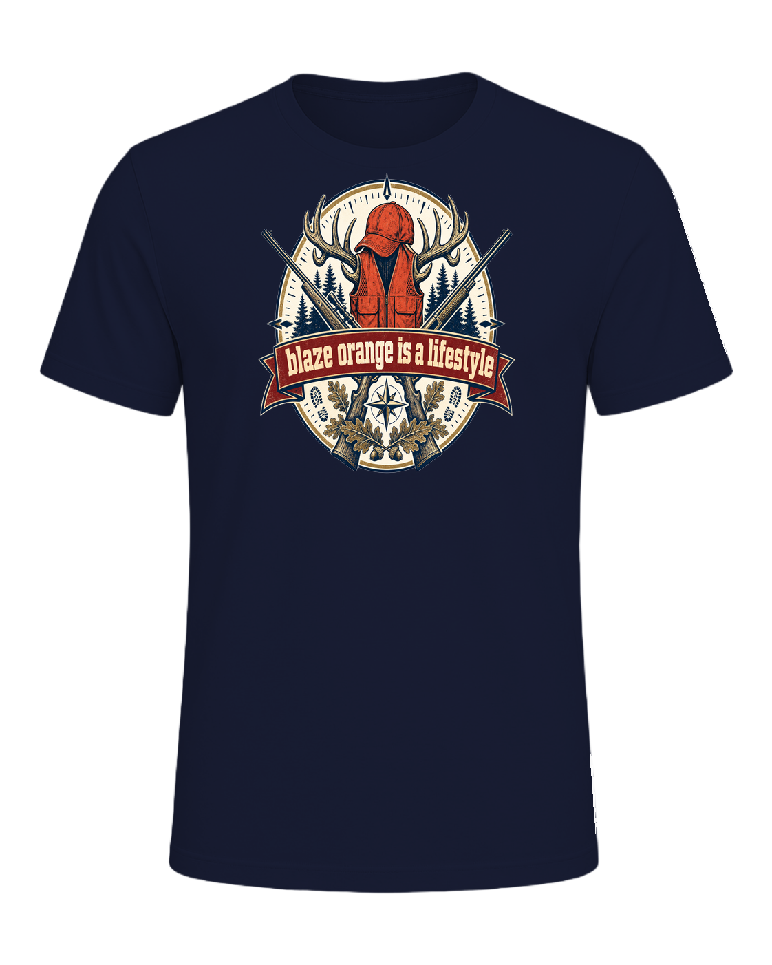 blaze orange is a lifestyle — Navy