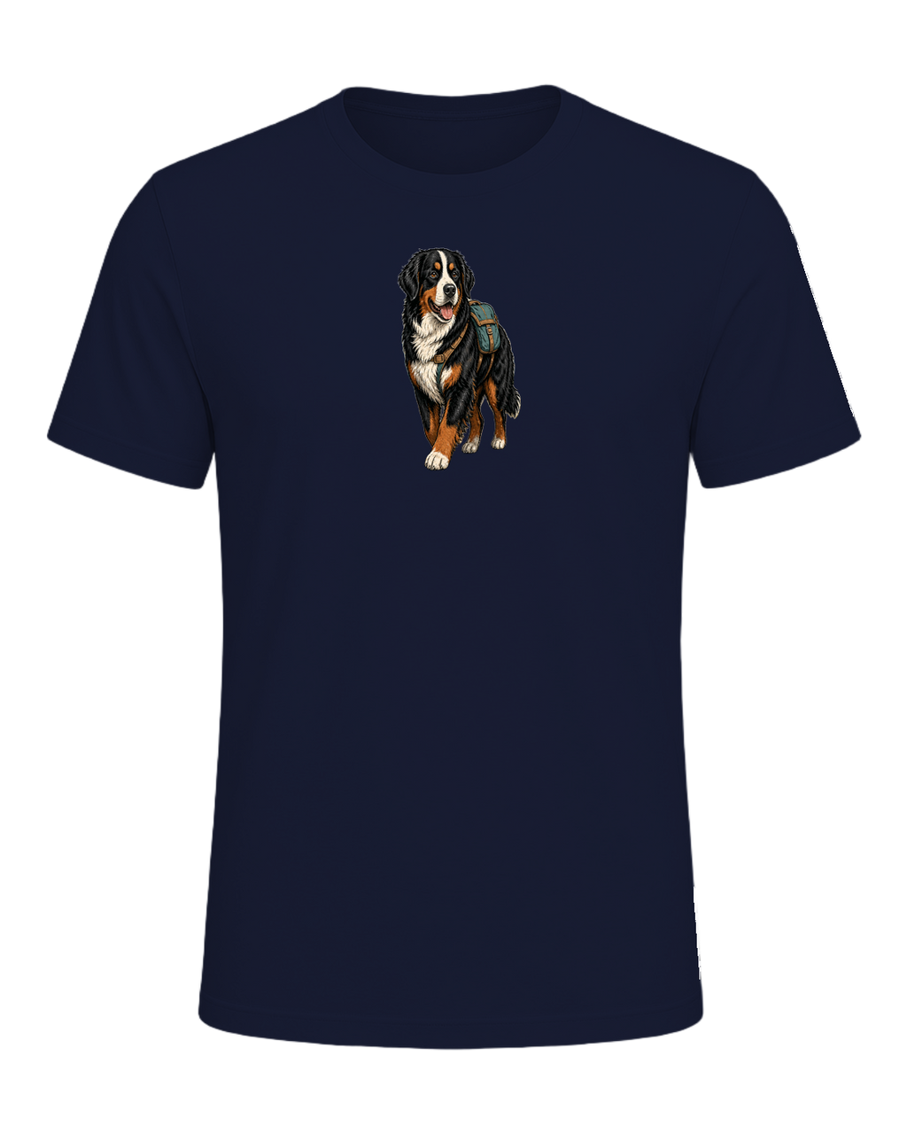 Bernese Mountain Dog Hiking — Navy