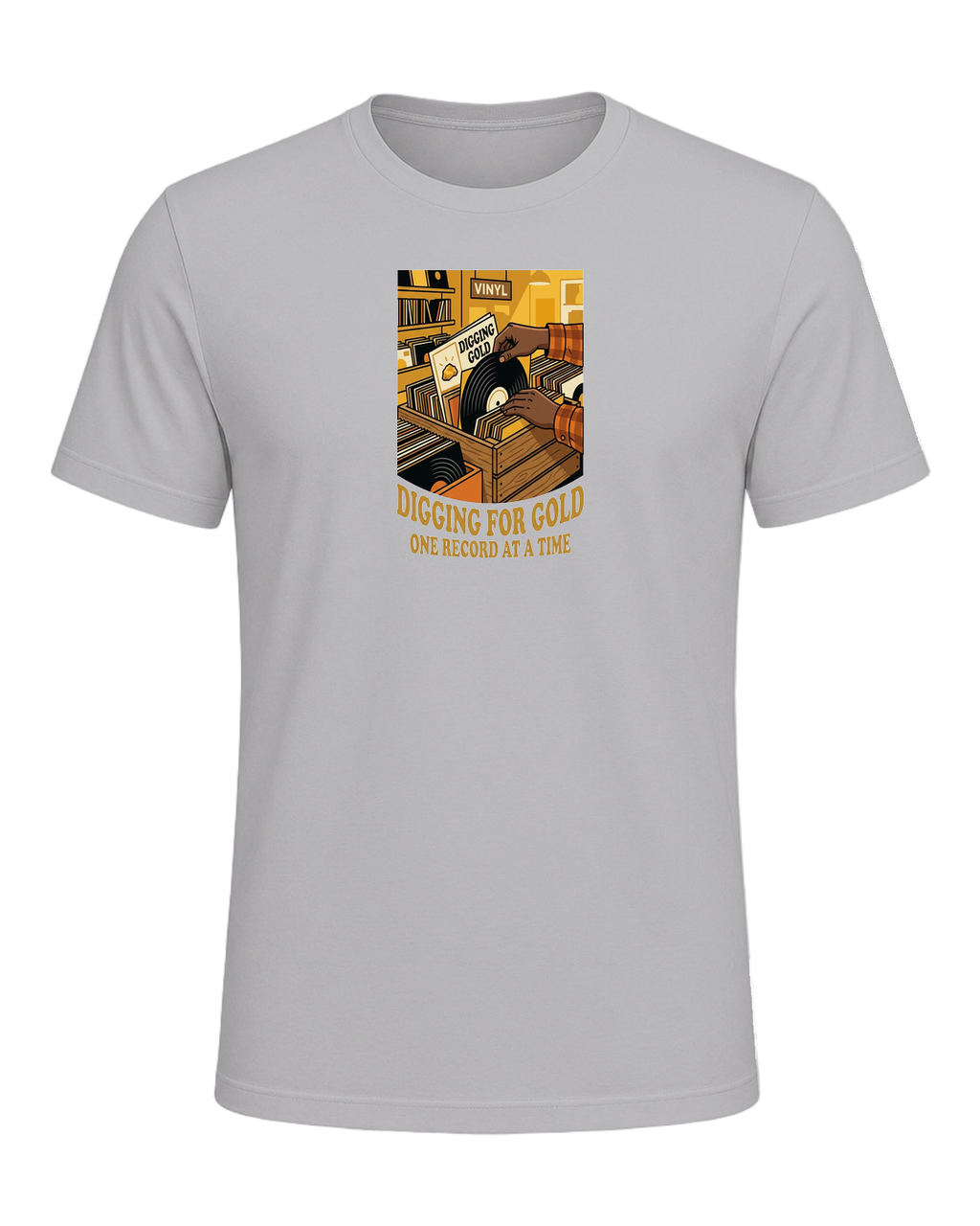 Vinyl Record Digger — Athletic Heather