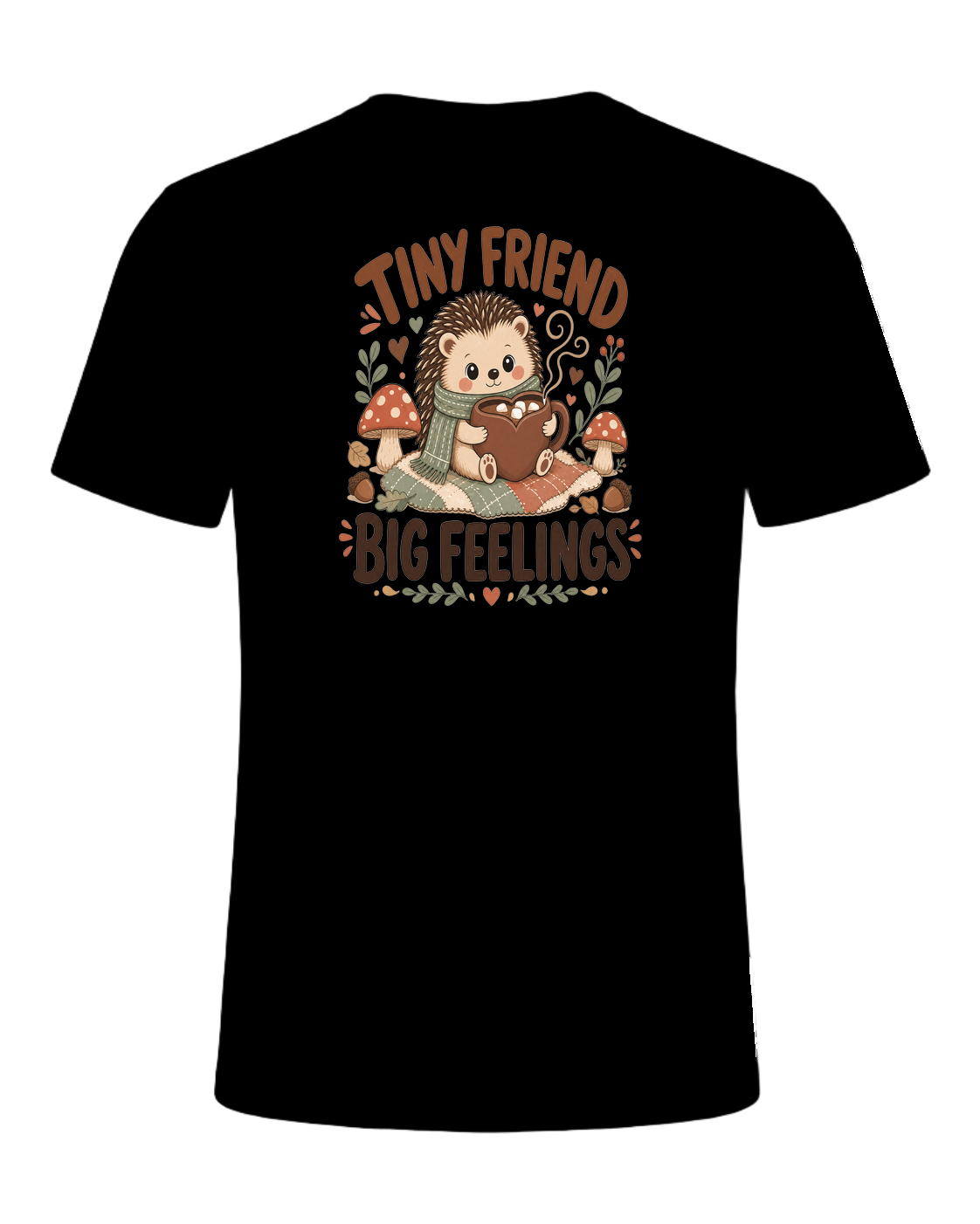 TINY FRIEND BIG FEELINGS — Black