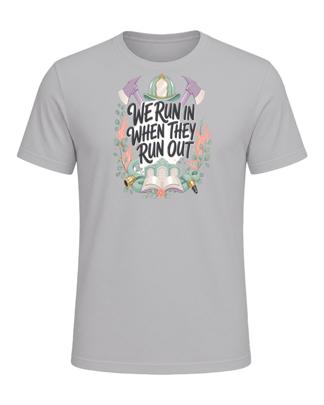 WE RUN IN WHEN THEY RUN OUT — Athletic Heather