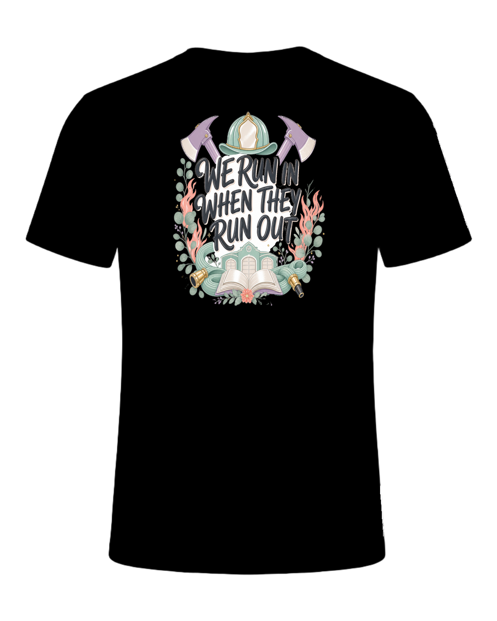 WE RUN IN WHEN THEY RUN OUT — Black