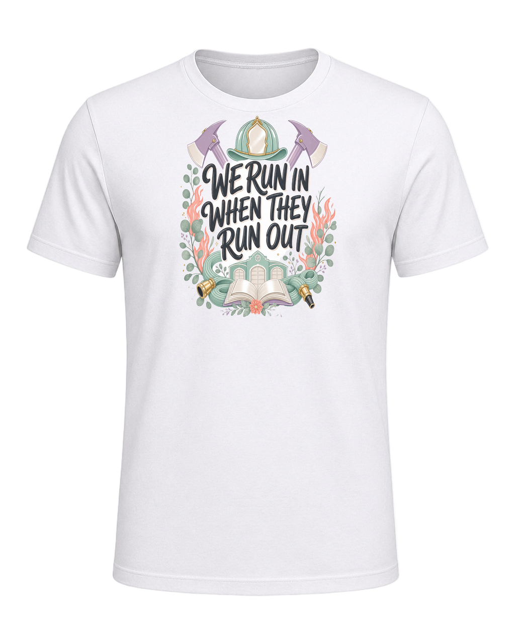 WE RUN IN WHEN THEY RUN OUT — White