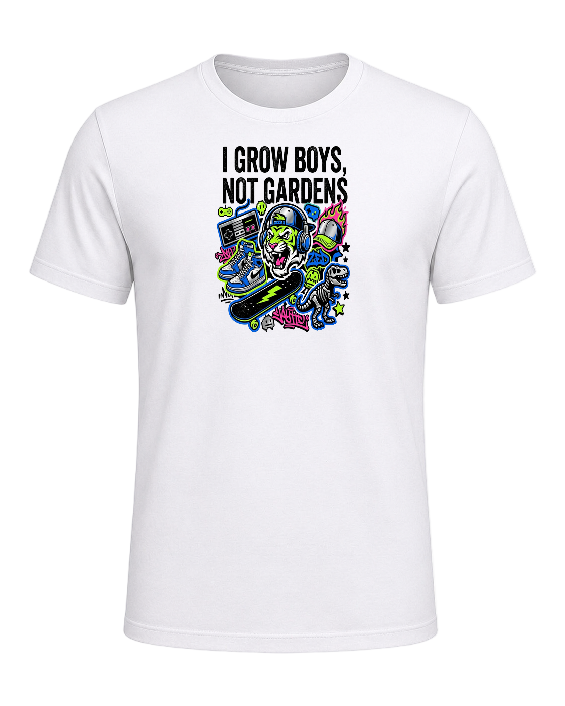 I grow boys, not gardens — White