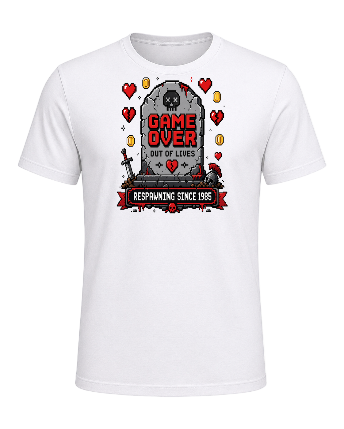 Game Over Humor — White