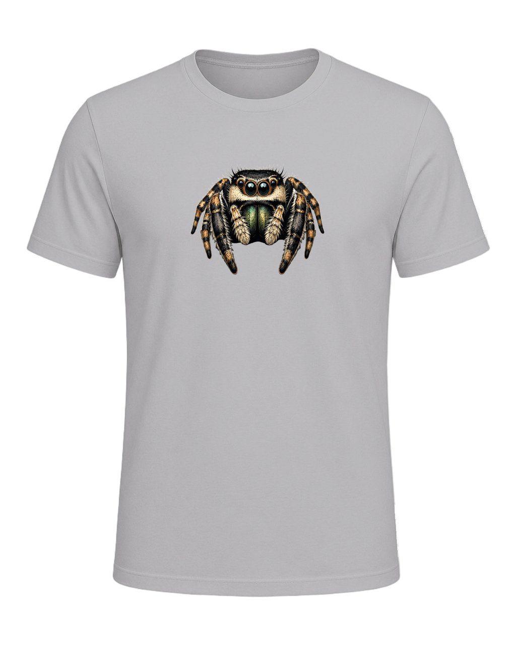 Jumping Spider Close-up Art — Athletic Heather