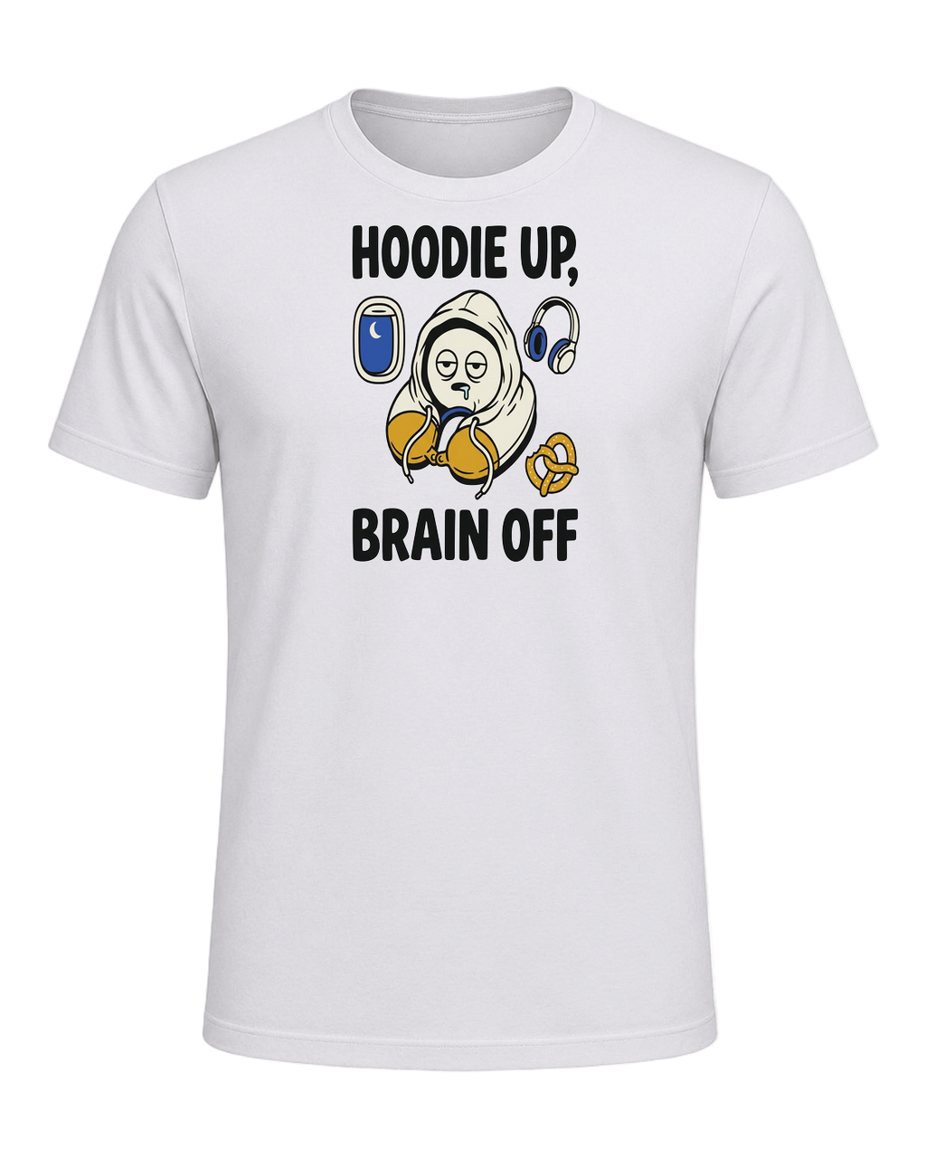 HOODIE UP, BRAIN OFF — Ash