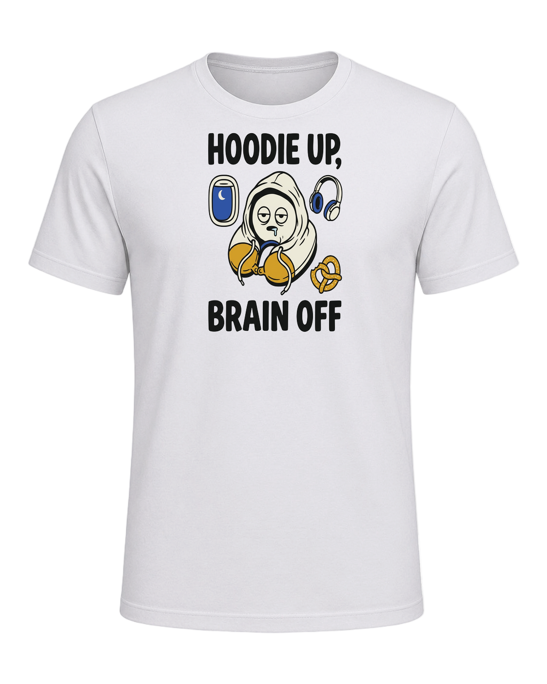 HOODIE UP, BRAIN OFF — Ash