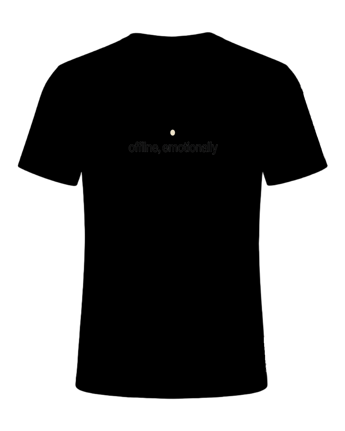 offline, emotionally — Black