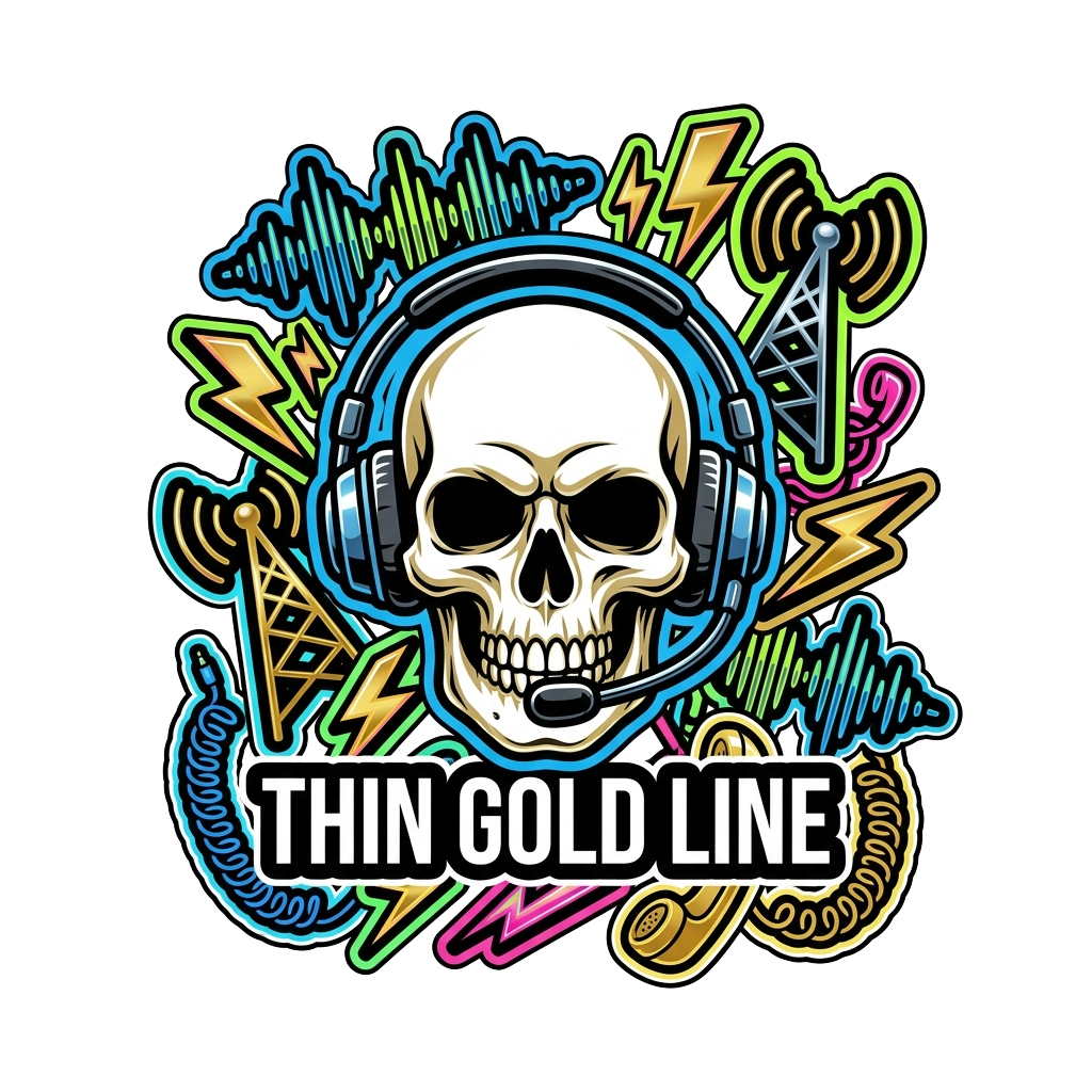 Thin gold line