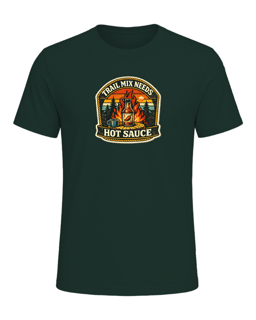 Trail Mix Needs Hot Sauce Tee — Forest