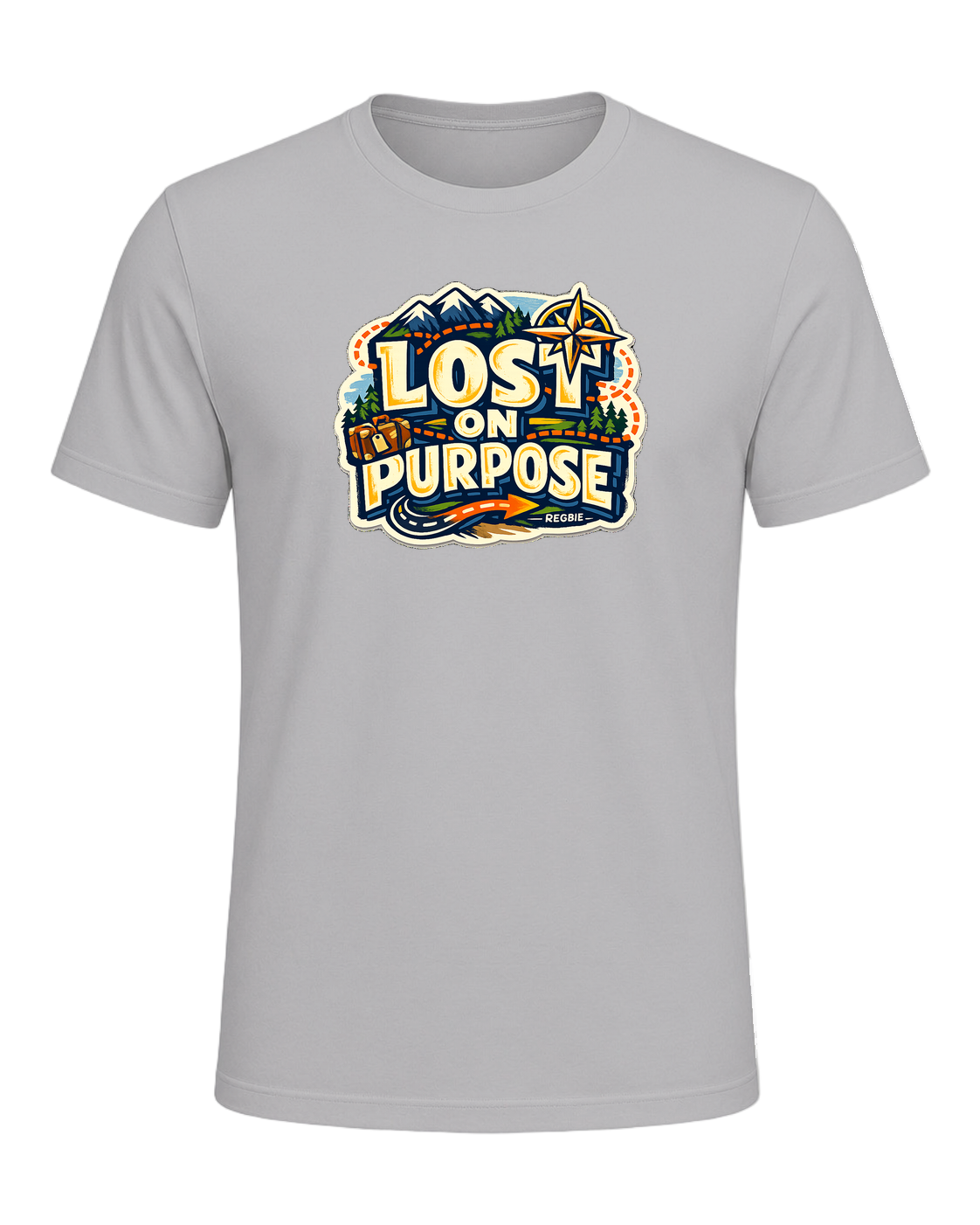 Lost On Purpose Tee — Athletic Heather