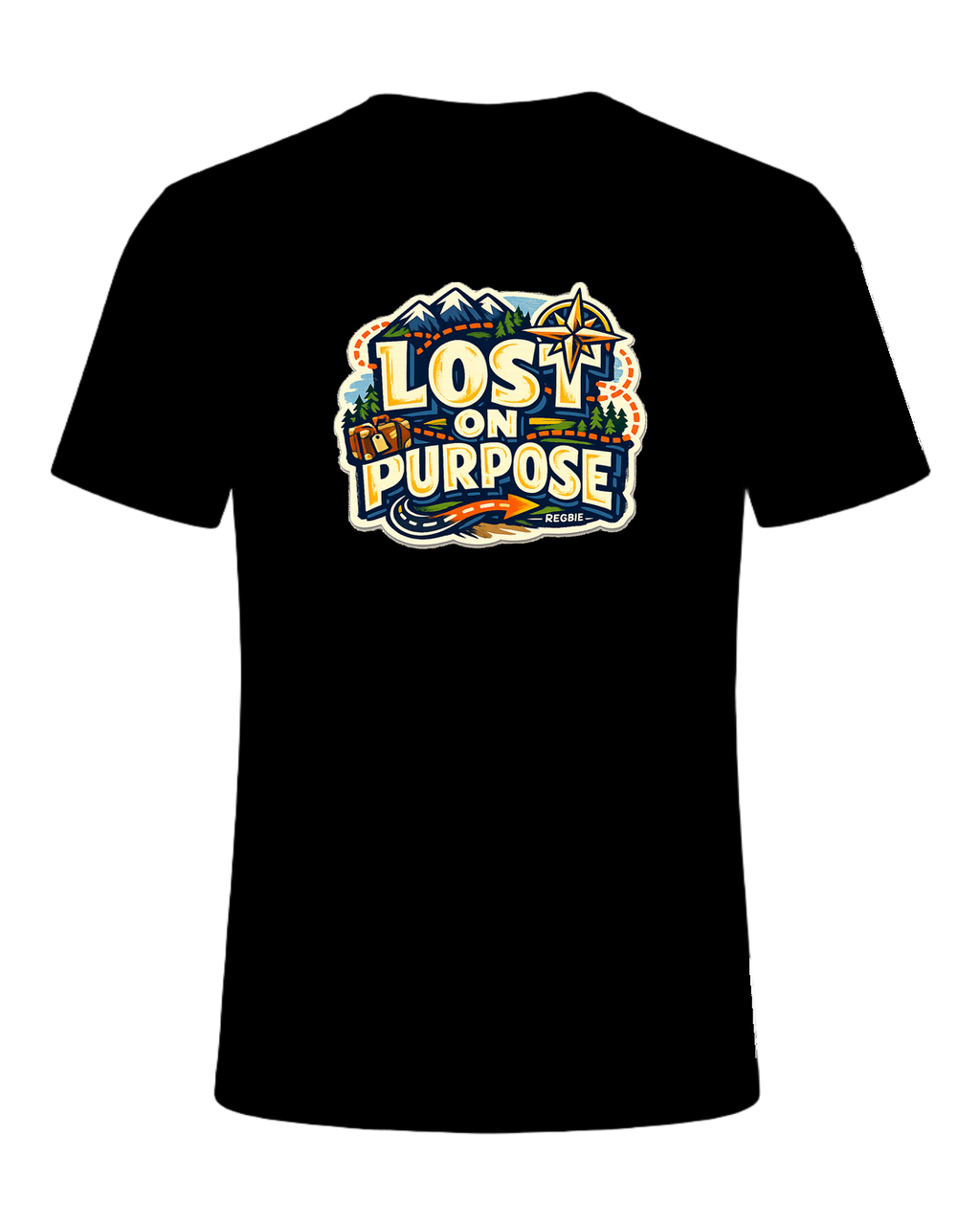 Lost On Purpose Tee — Black